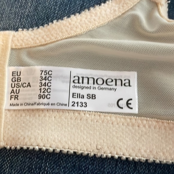 Amoena Ella Mastectomy Prosthetic Wire‎ Free Floral Bra - Picture 7 of 8